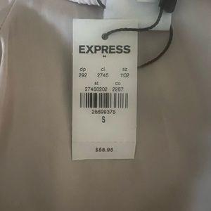 Express light weight joggers cream color NWT
